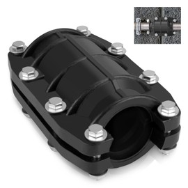 XDENGP Pipe Repair Clamp 2 inch, Water Pipe Leak Repair Clamp, Pipe Repair Kit for Plastic and Metal Pipes, Leak Stopper with Anti-Impact, Suitable for Pipes 50MM OD