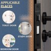 Bwintech 1 PCS Matt Black Bathroom Lock 75mm (3 Inch)