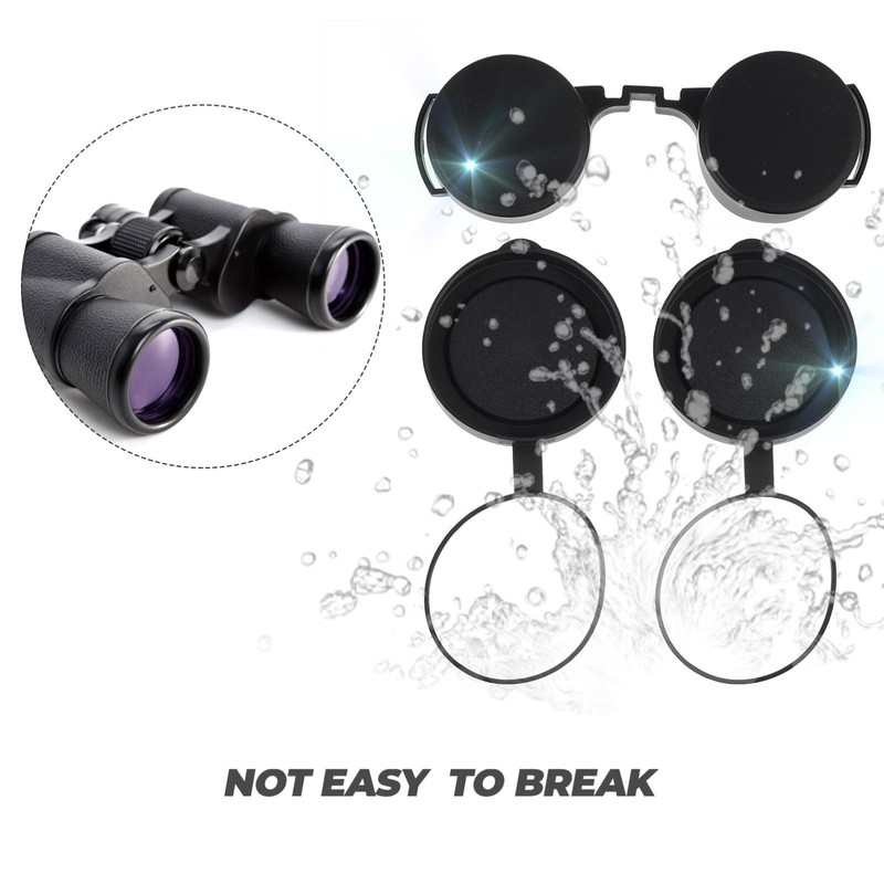 Operitacx 5sets Rubber Objective Lens Caps for Binoculars Monoculars Scratch