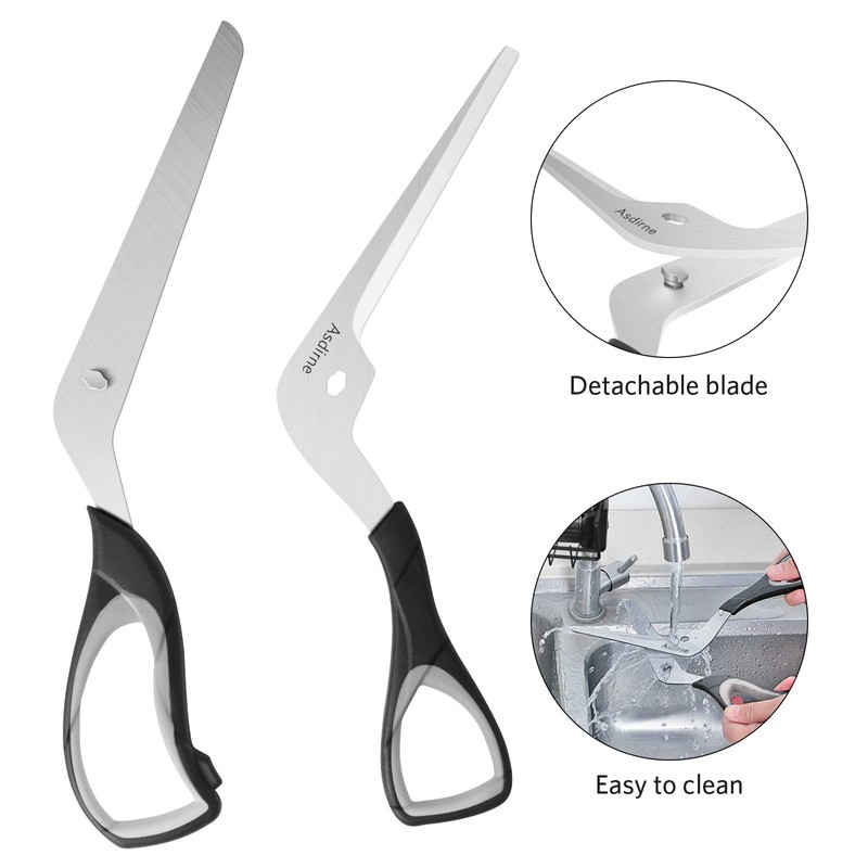 Asdirne Pizza Scissors, Pizza Cutter with Ultra Sharp Detachable Blade
