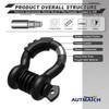 AUTMATCH D Ring Shackle 3/4" Shackles (2 Pack) 41,887Ibs Break