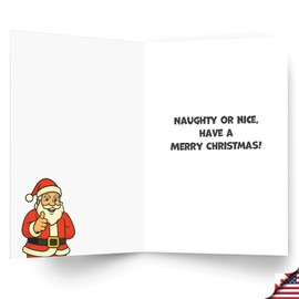 NobleWorks 12 Funny Christmas Cards w/5 x 7 Inch Envelopes (1 Design, 12 Each) - Works One Day C8728XSG-B12x1
