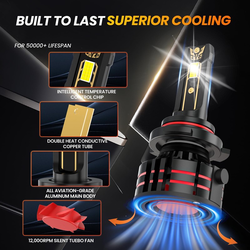 High Low Beam Fog Light Bulbs Set Fit for Chevy