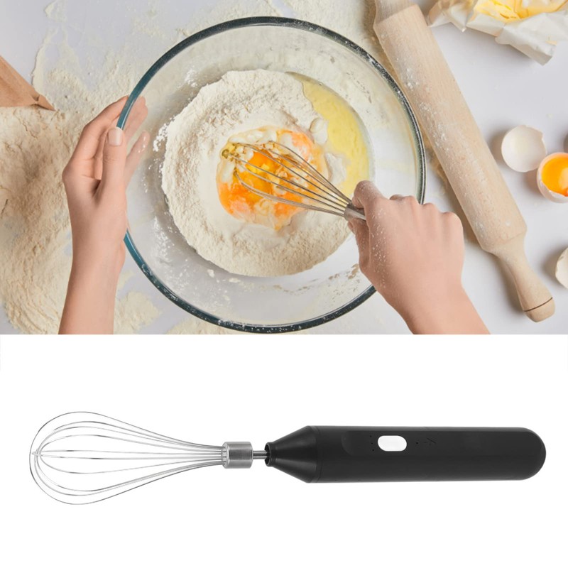 Handheld USB Lade Elektrische Schneebesen Tragbare Edelstahl Milchaufschäumer Küche Bar