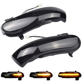 LED Dynamic Side Mirror Sequential Turn Signal Light for Benz Slk Class R171 W171 2004-2008.12 Prefacelift SL Class R230 W230 2002-2008 (Black)