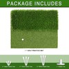BIRDIEBLAST Premium Dual-Turf Golf Hitting Mat, 10mm Foam Padding with