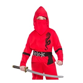 Wicked Costumes Boys Red Power Ninja Fancy Dress Costume - Small (3-4 Years)