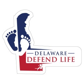 Delaware Sticker Pro-Life Sticker