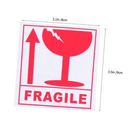 Operitacx 2 Copper Plate Package Stikcer Fragile Warning Sticker Caution Tape Warning Shipping Stickers Labels Per Fragile Stickers for Shipping Sticker Labels Thank You Stickers Handle