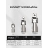 Universal Joint Insertion Angle 1/4" 3/8" 1/2" (6.35mm 9.5mm 12.7mm)