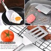Eolilim Large Metal Spatula, Flexible Stainless Steel Spatula, Slotted Turner