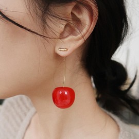 Cherry Earrings for Women Cute Fruit Dangle Earrings Red Fruit Earrings Jewelry Christmas Gifts for Women
