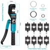 Brileine 10 Tons Hydraulic Crimping Tool with 9 Dies -