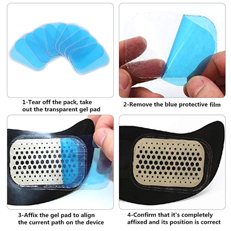 20pcs/10 Packs Abs Gel Pads for Abs Stimulator, Ab Trainer