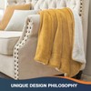 Walensee Sherpa Fleece Blanket (Twin Size 60”x80” Honey Gold) Plush