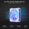 Redragon GCF012 Standard 120mm PC Case Fan, Daisy-Chain Connection, 5V