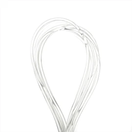 sankokko- Transparent Beads Elastic , White
