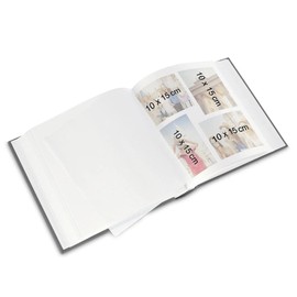 Hama Skies Jumbo Album with 60 Pages, for 240 Photos 10 x 15 cm Format, Star Motif Photo Book, 30x30 cm