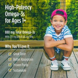 Aceite De Pescado Con Dha Xtra Para Niños  Omega 3 Nordic N Sabor Berry                                                                               