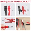 BINTA 27PCS Silicone Multimeter Test Leads Kit with Replaceable Gold-Plated
