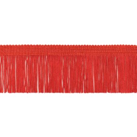 DÉCOPRO Chainette Fringe Trim 2 inch, Style# CF02, Color# E6 - Cherry Red [11 Yards]
