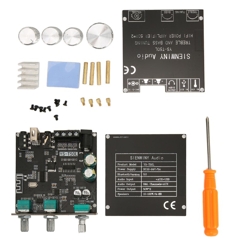 Sound Amplifier Board Bluetooth 5.0 Dual Channel Multiple Protection HiFi