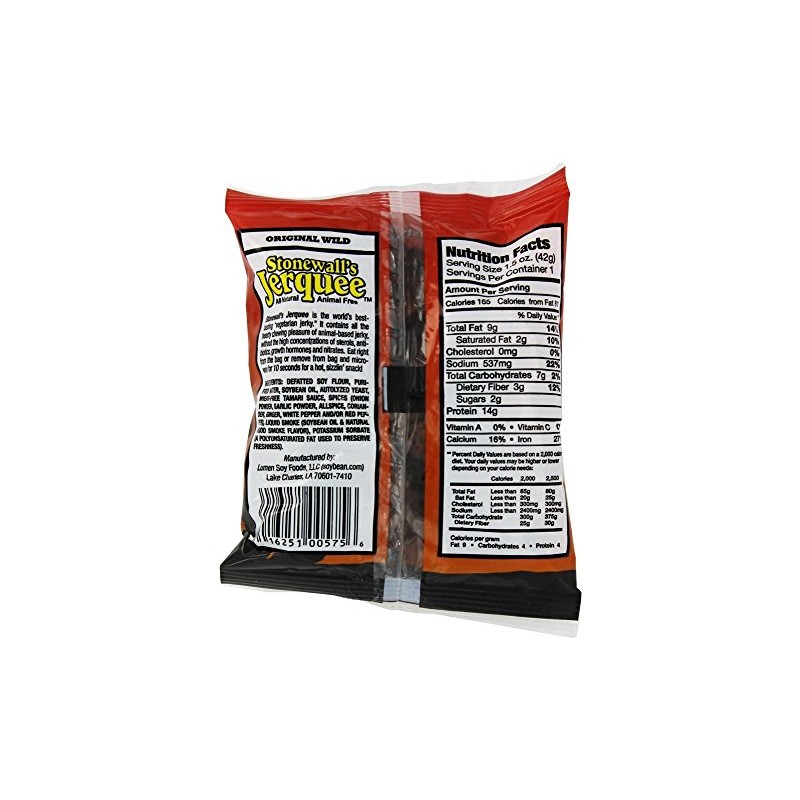 Stonewall's Jerquee, Original Wild, 1.5-Ounce Packets (Pack of 8)