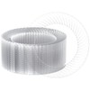FOCUSLINE 10 Inch Clear Plastic Plates, 100 Count Disposable Heavy