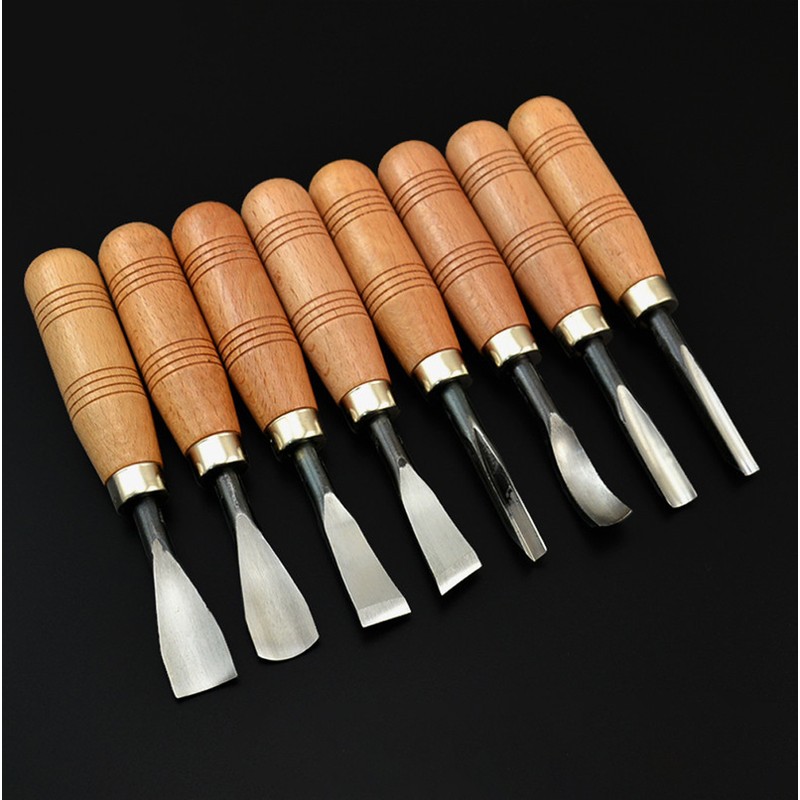 8 In 1 8 Pcs Wood Cutter Wood Carving Tools