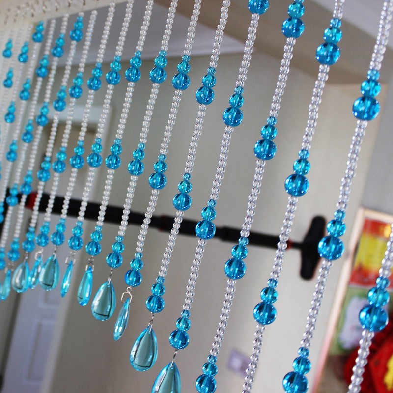 Rekelola Crystal Beaded Curtain for Doorways,Hanging Glass Door Beads Curtains