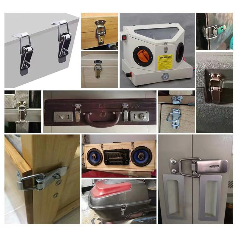 Stainless Steel Spring Toggle Latch Wooden Box Toolbox Draw Latch