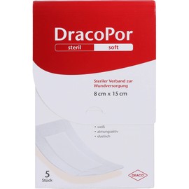 Dracopor Wound Dressing 8 x 15 cm Sterile Pack of 5