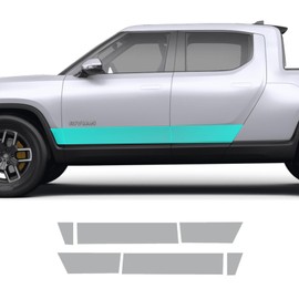 Paintville for Rivian R1T 2021 2022 2023 2024 2025 TPU PPF HD Clear Paint Protective Film Custom Fit Anti Scratch Self Healing Shield Guard Car Finishing Accessories for Lower Door Section