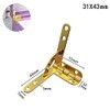 IIUUAYUVI 6pcs Aircraft Hinge Casket Hinge Wood Box Built-in Small