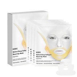 Midgpnes Retinol Collagen Lifting Mask, Deep Collagen Anti-Aging Facial Mask for Glass Glow Skin, Hydrating Overnight Hydrogel Face Mask for lifting, firming, and moisturizing 4 Packs