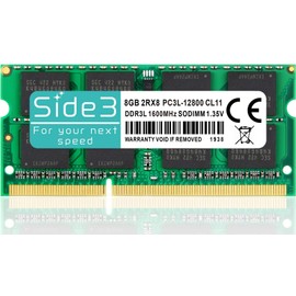 Side3 TOSHIBA dynabook Laptop Memory PC3L-12800 8GB (DDR3L 1600Mhz) 1.35V (Low Voltage) - 1.5V Both Compatible