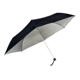 Ito Shoten 5039-BK Folding Umbrella, Black, 23.6 inches (60 cm), Solid Color, 6 Ribs, UV Protection