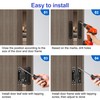 7 inch Hidden Door Hinges（2 Pcs）-Invisible Hinges for Doors, 180