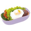 Yellow Studio Lækker Oval 1-Tier Lunch Box with Lunch Belt,