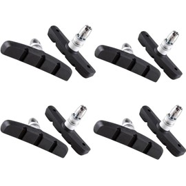 Heavy Duty V-Brake Pads 70mm - Reliable, Smooth Braking on Any Terrain - Compatible with Most V Brake Systems Set of 8 (4 Pairs)