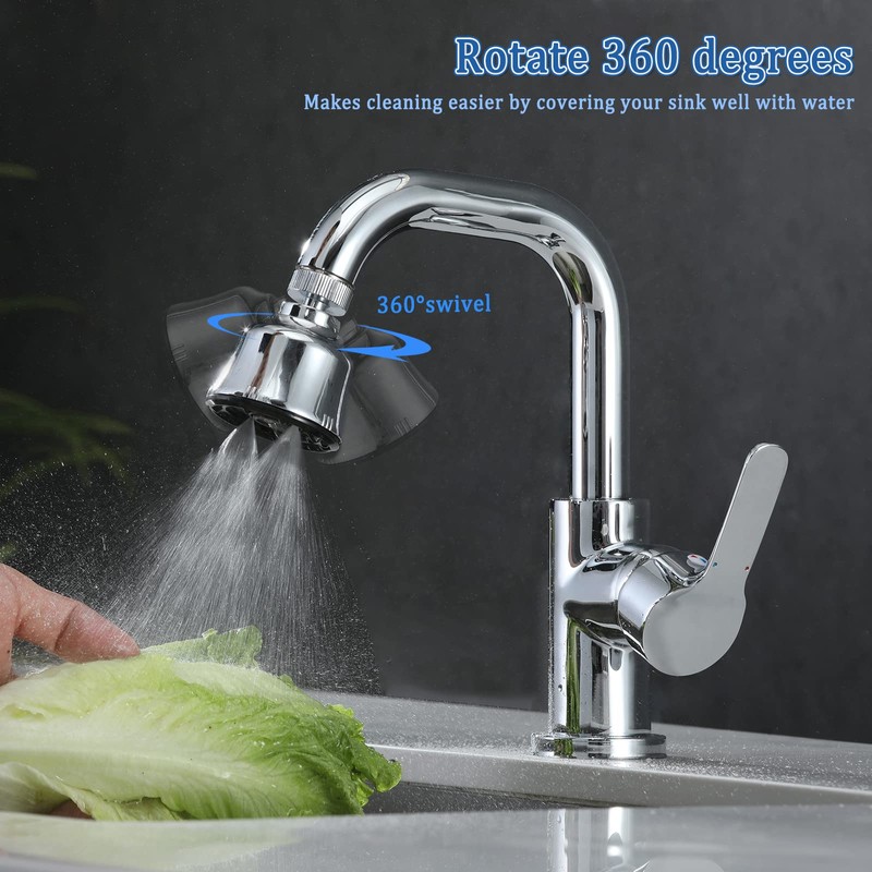 Sink Faucet Sprayer Attachment, Upgrade 4 Mode Adjustable Kitchen Faucet