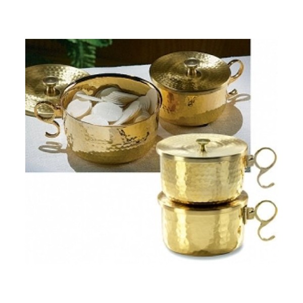600 Host Brass Stacking Ciborium with Lid