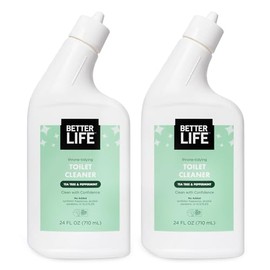 Better Life Limpiador natural para inodoros, 24 onzas (paquete de 2) aroma de árbol de té y menta