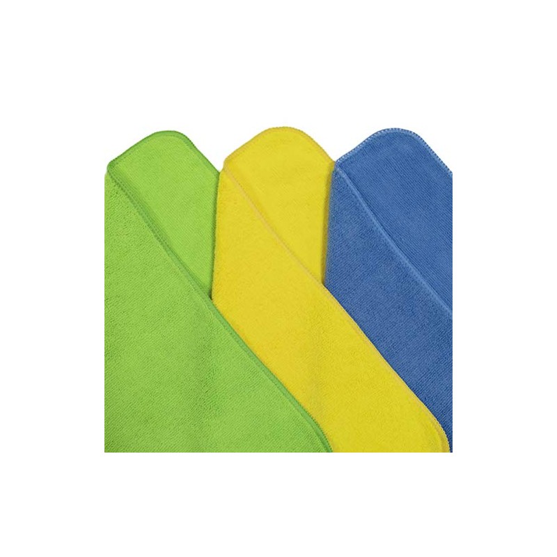 Polyte Toalla de Limpieza Microfibra Multiuso 300 gsm, 40.6x40.6 cm