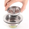 KONE 3-1/2 Inch Kitchen Sink Drain Assembly with Strainer Basket/Drain