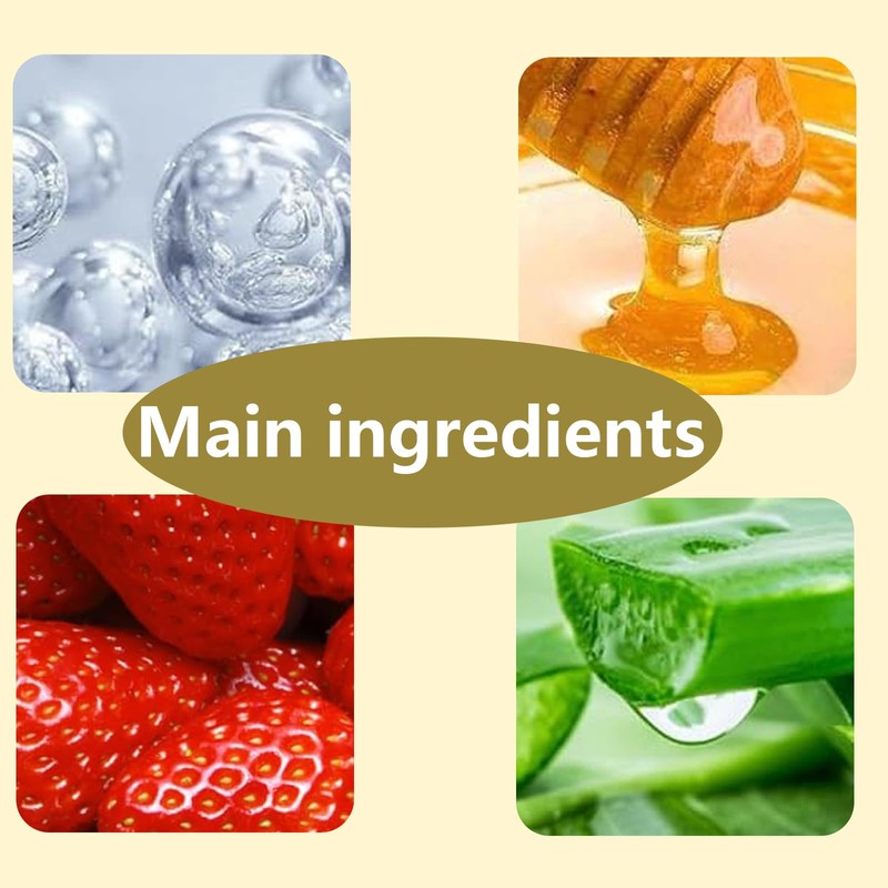 XdealCozyxc Honey Strawberry Watermelon lip balm Set, Bee Balm Lip