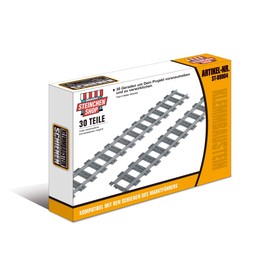 Steinchenshop City set of rail building blocks, curves, soft, straight, compatible with the market leader