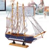 Model Ship Mediterranean Style High Density Natural Pinewood Durable Vibrant
