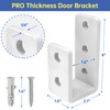 Heavy-Duty 2x4 Door Barricade Brackets 1/4" Industrial-Grade U-Shaped Security Brackets