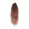 Curly Faux Goddess Locs Crochet Hair 18Inch Pre Looped Synthetic